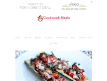 Tablet Screenshot of cookbookmeals.com